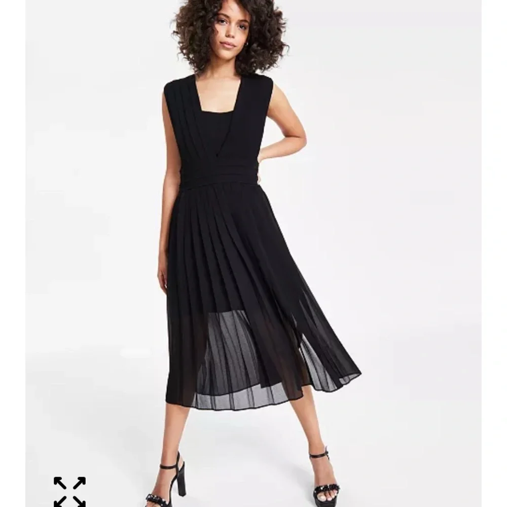 Karl Lagerfeld Sheer Little Black Dress - Picture 2 of 10